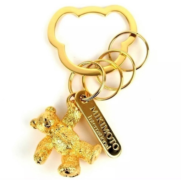 MIKIMOTO Teddy Bear Key Chain - Picture 1 of 14